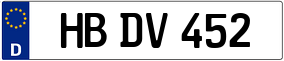 Trailer License Plate